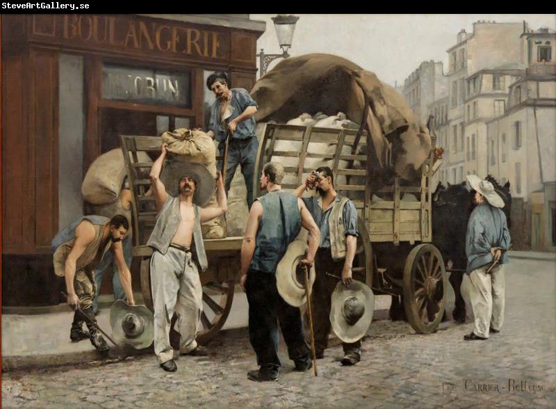 Louis Carrier-Belleuse Porteurs de farine. Scxne parisienne (Flour carriers. Scene from Paris).